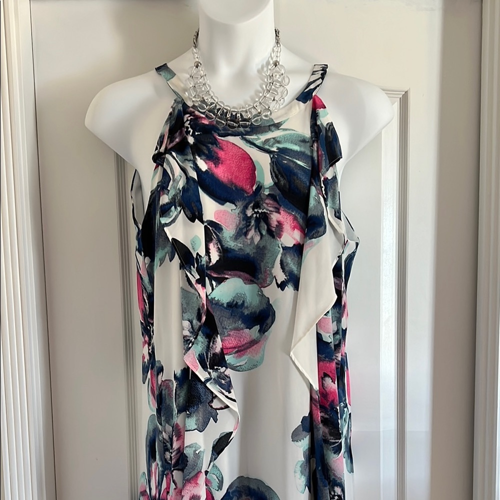 Floral Maxi Halter Dress